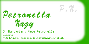 petronella nagy business card